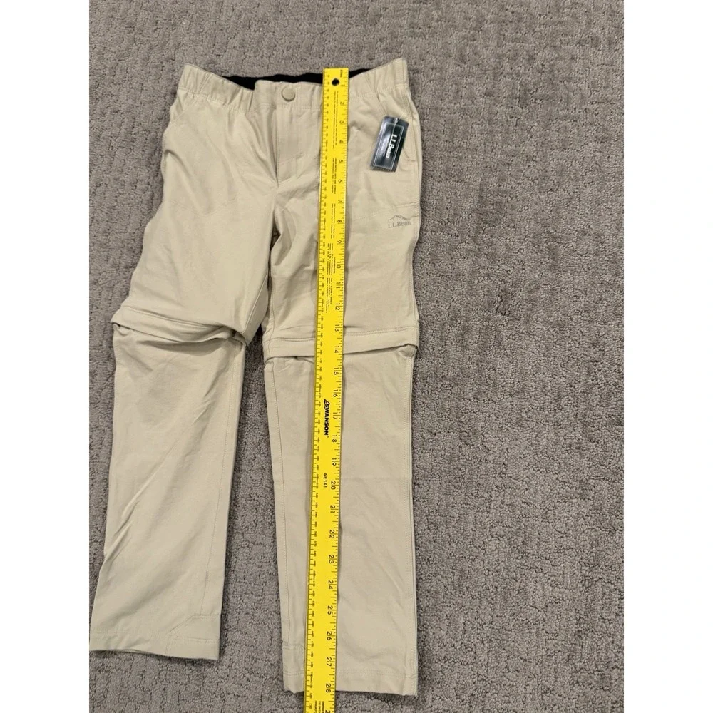 Ll Bean Kids 6/ 7 Convertable Tan Pants (T1)